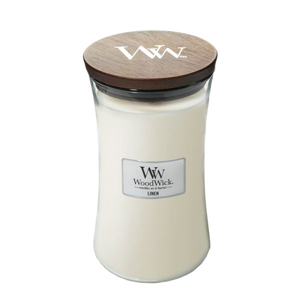 Woodwick Linen Large Hourglass Scented Candle & Reviews Wayfair.co.uk